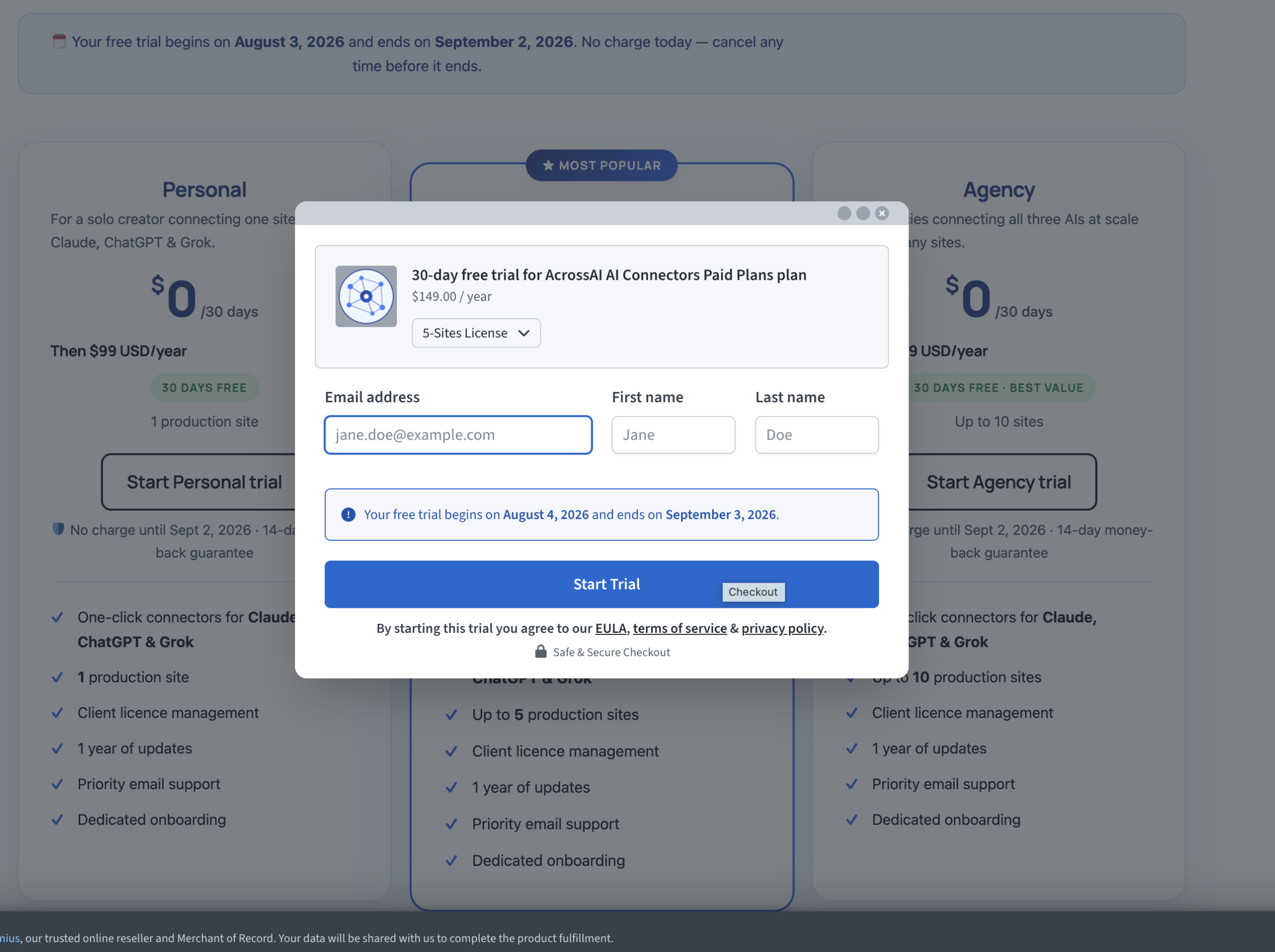 The connected MCP server in use from the AI client
