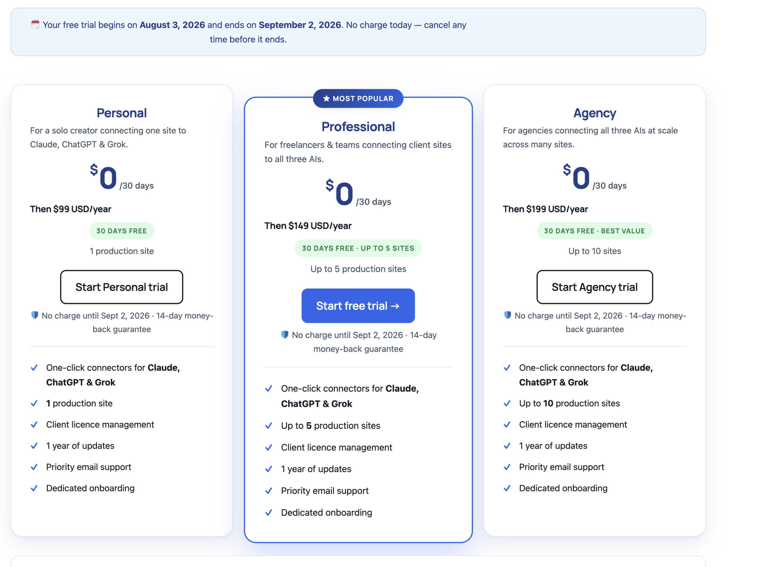 The AI client calling one of the site's MCP tools