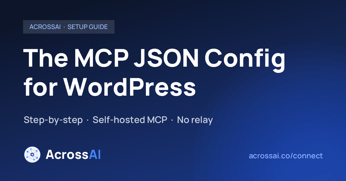 Connect via MCP JSON Config
