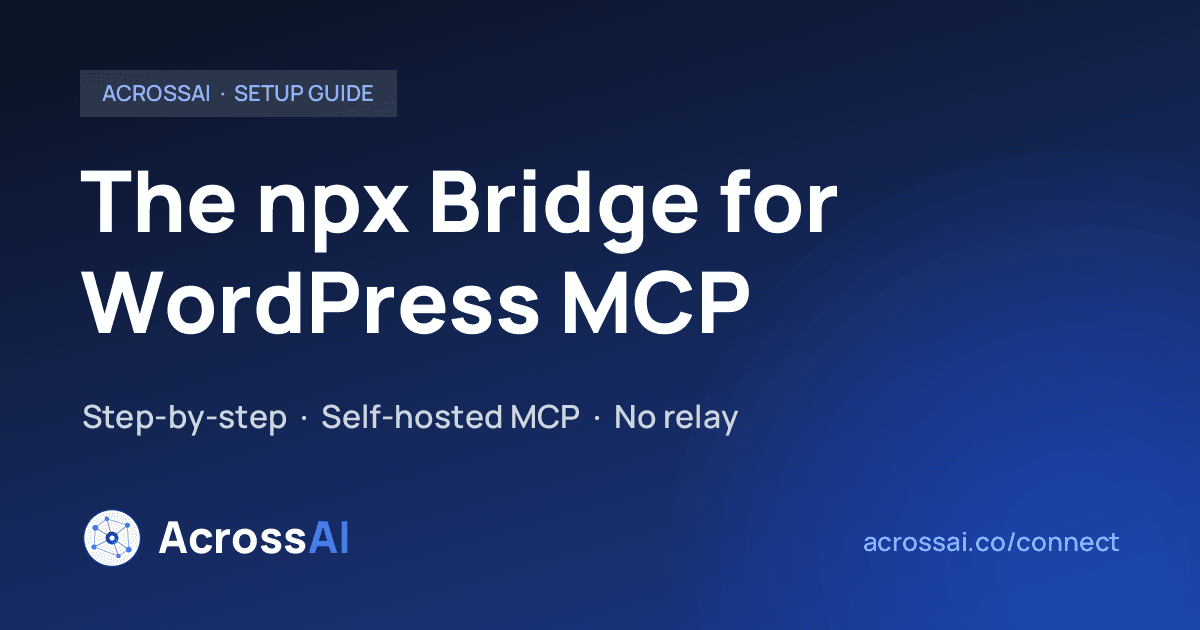 Connect via npm / npx