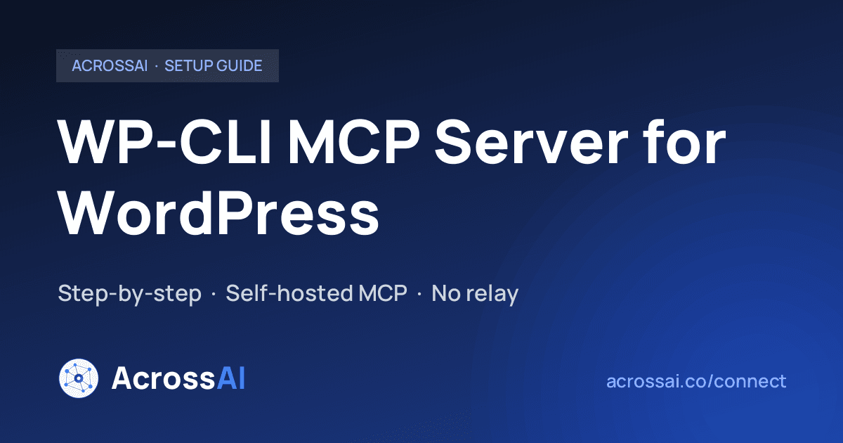 Connect via WP-CLI (STDIO)