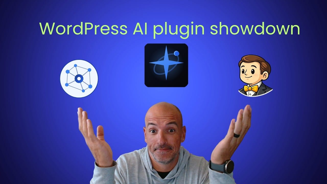 Thumbnail for Jonathan Bossenger's WordPress AI Plugin Showdown video